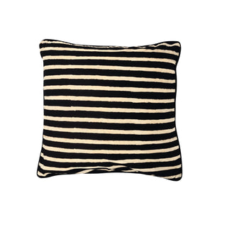 Handmade contemporary batik black and white cushion covers.  Five designs - Stripes, check big and small, trellis and dots